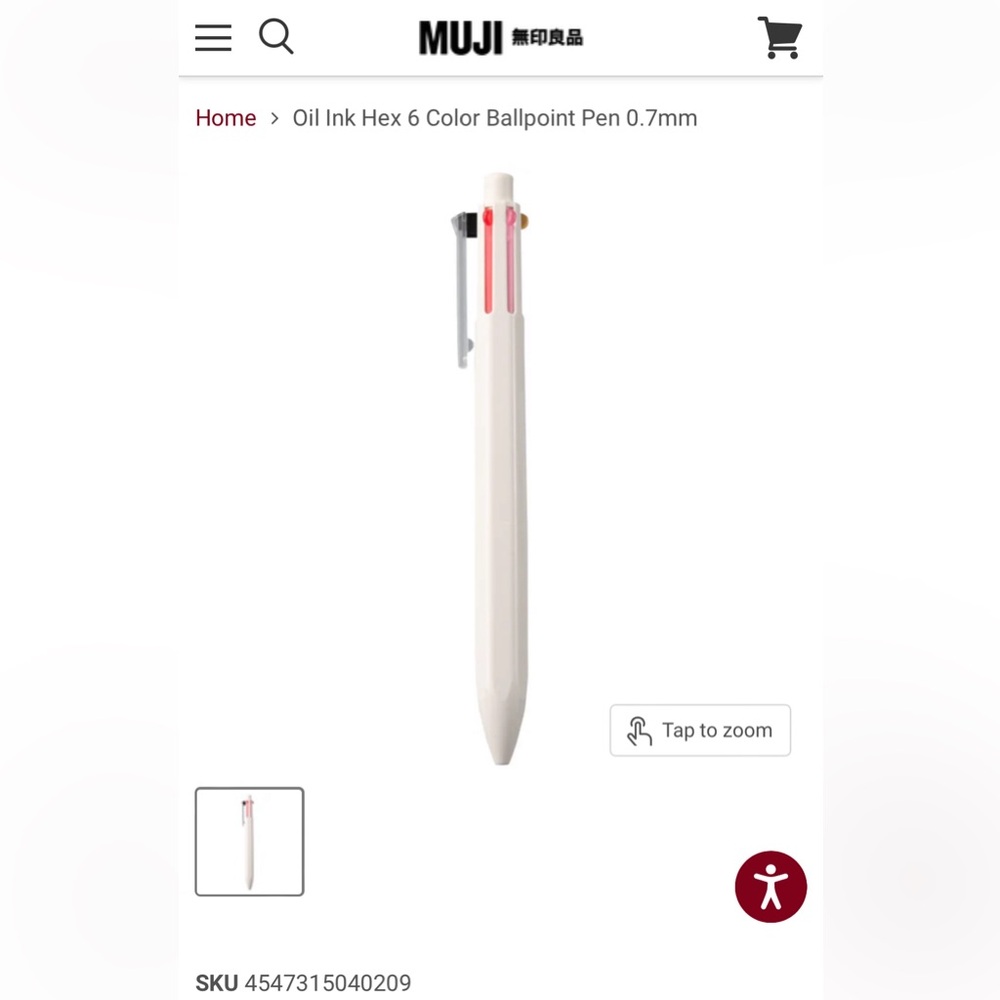 New Muji 6 Color Hexagonal Pen